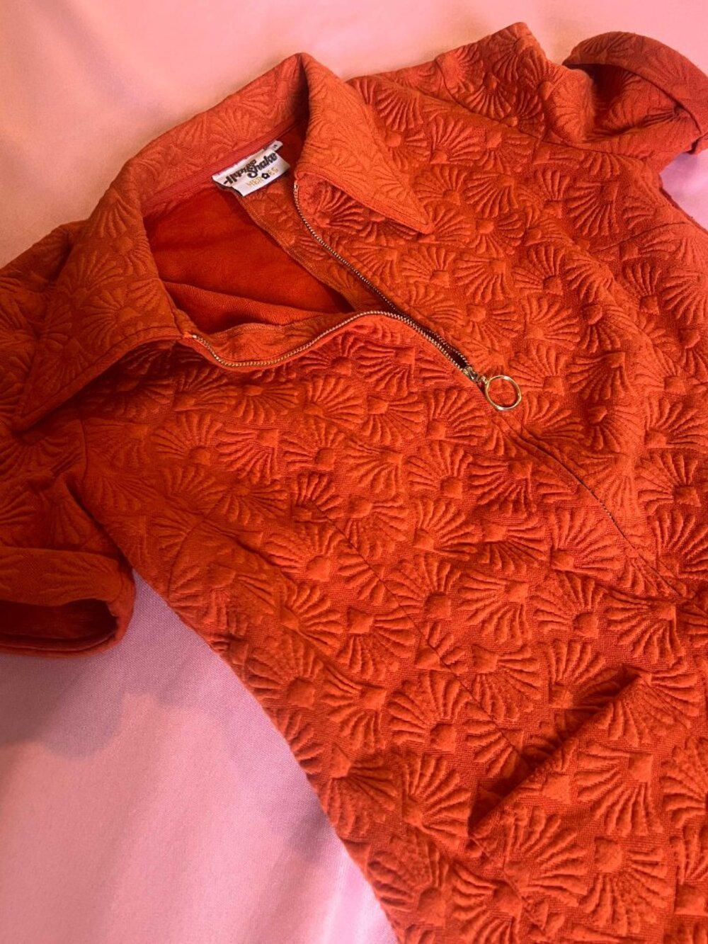 The Hippie Shake Romona Orange Zip Playsuit Romper - Picture 5 of 6